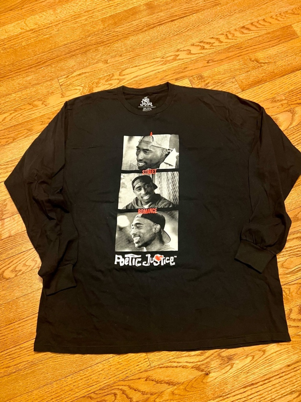 Philcos Poetic Justice Tupac A Street Romance Long Sleeve T-Shirt Size 2XL